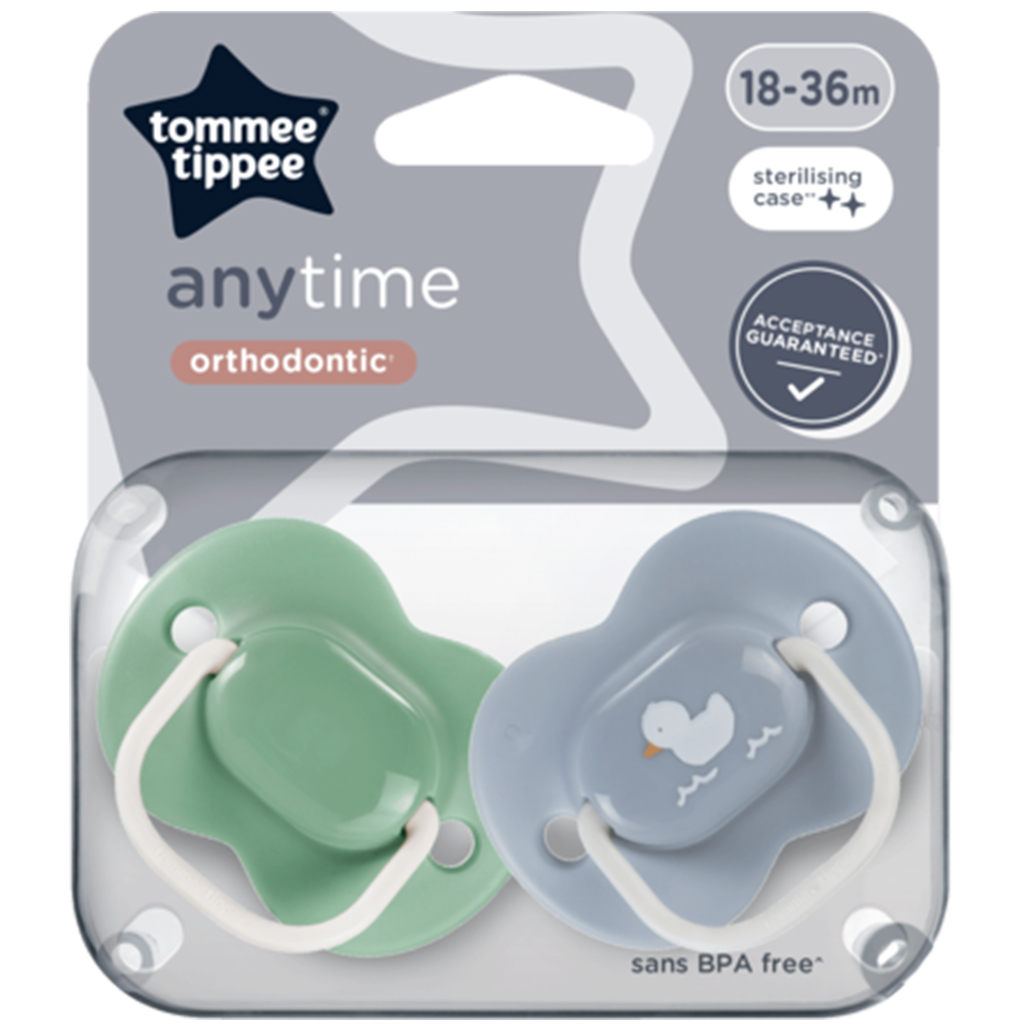 Tommee Tippee: Anytime játszócumi 2db-os szett többféle változatban (18-36 hó) kép 3
