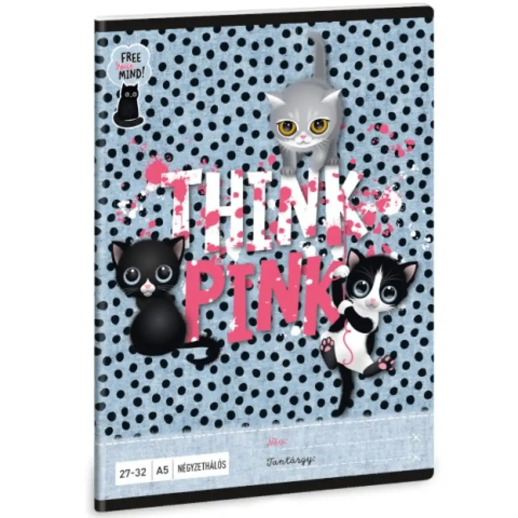 Ars Una: Think Pink kockás füzet A/5 27-32