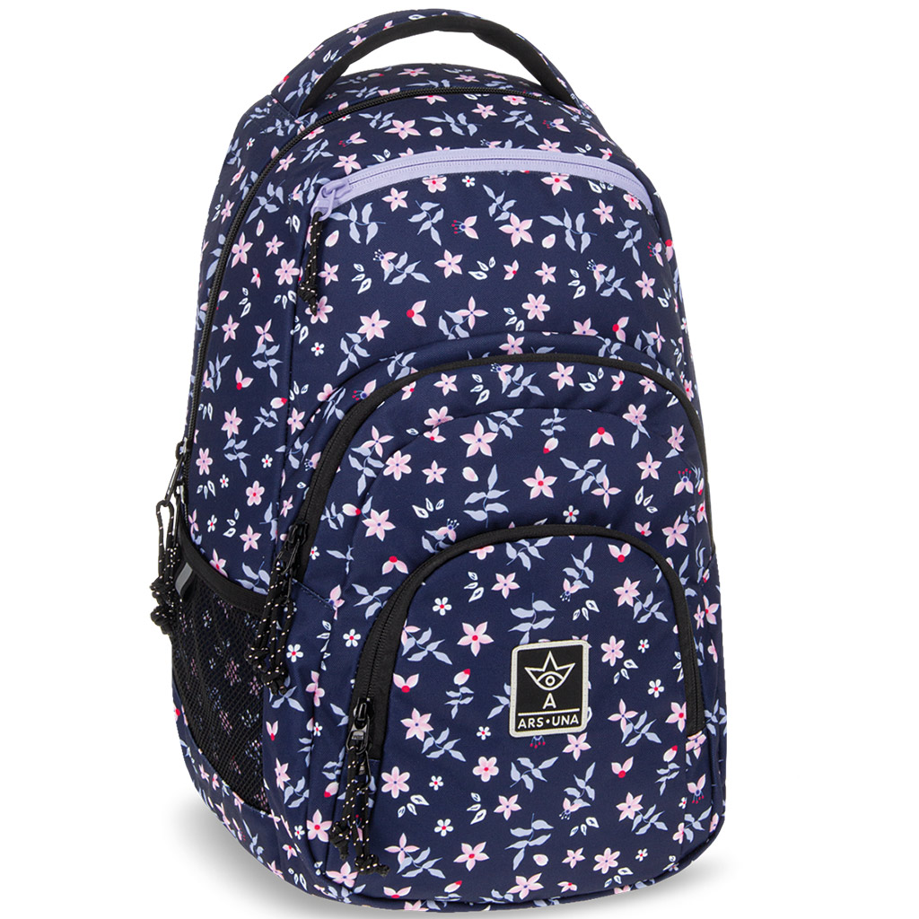 Ars Una: Navy Bloom AU-2 iskolatáska, hátizsák 32x46x22cm kép 1