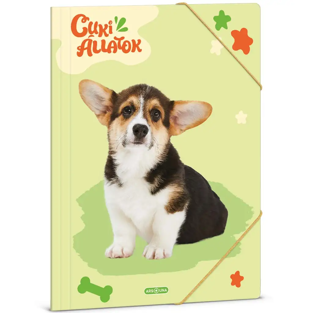 Ars Una: Cuki Állatok – Welsh Corgi A/4 gumis dosszié kép 1