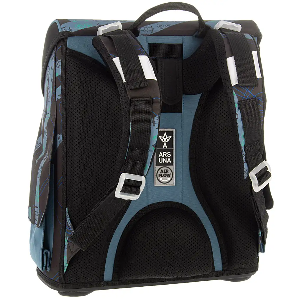Ars Una: Drone Pro kompakt ergonomikus mágneszáras iskolatáska, hátizsák 33x41x24cm kép 3