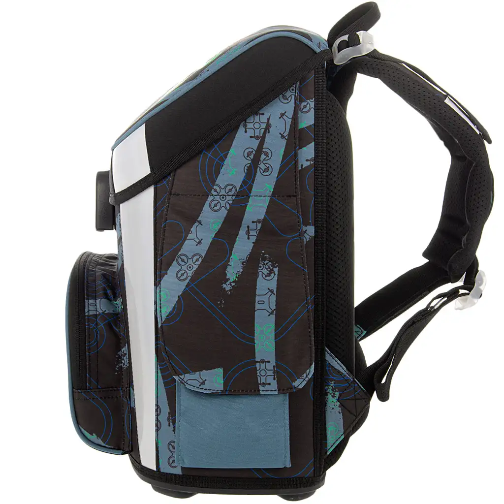 Ars Una: Drone Pro kompakt ergonomikus mágneszáras iskolatáska, hátizsák 33x41x24cm kép 4