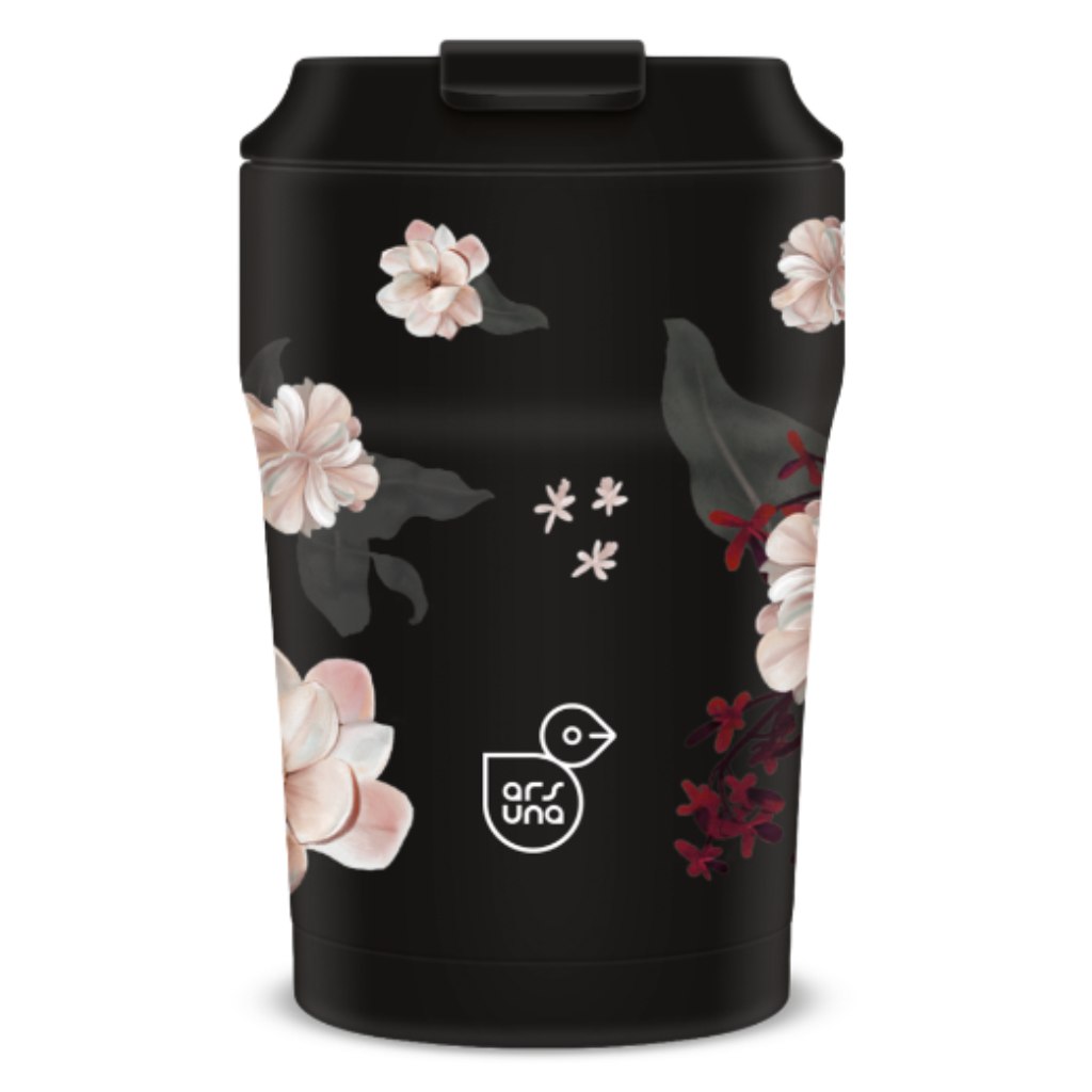 Ars Una Flowery Black thermo bögre 350ml