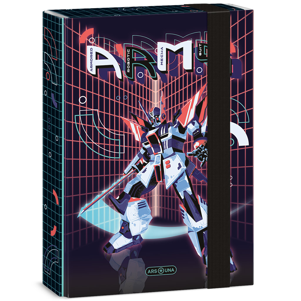 Ars Una: A.R.M.S. robot mintás gumis füzetbox A/5 kép 1