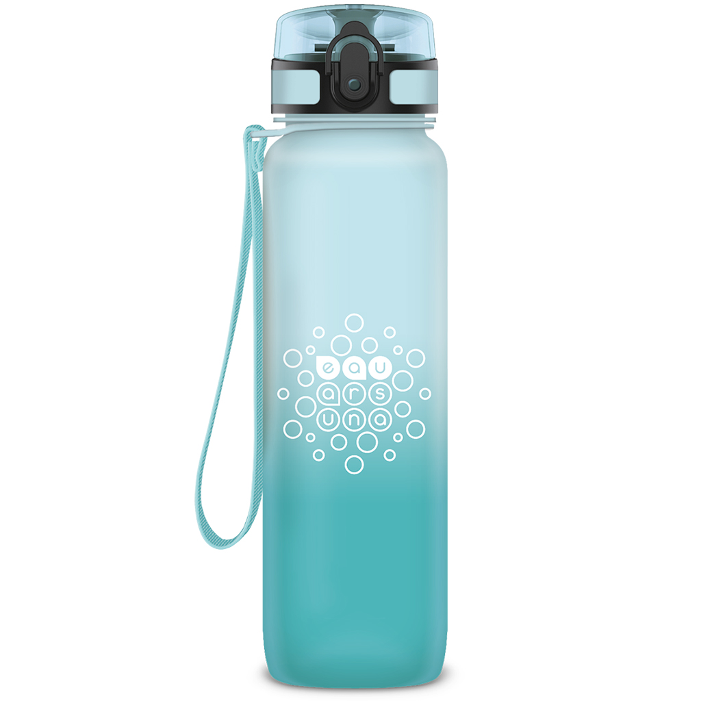 Ars Una: BPA-mentes színátmenetes motivációs kulacs matt - 1000 ml - Ice kép 1