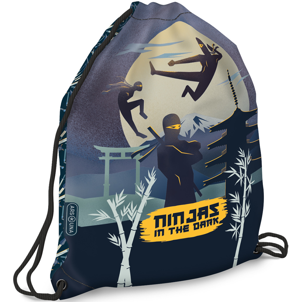 Ars Una: Ninjas in the dark tornazsák, sportzsák 32x42cm