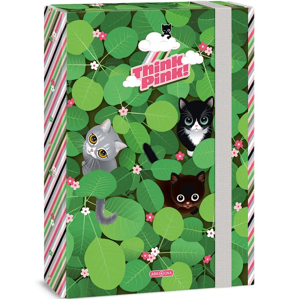 Ars Una: Think Pink kiscicák A/4 füzetbox