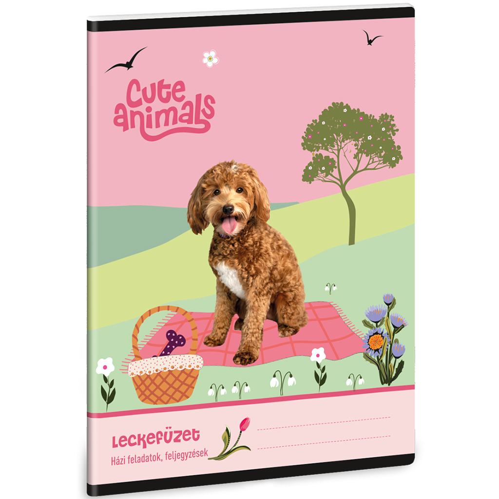 Ars Una: Cute animals Doggie kutyás leckefüzet 38 lapos A/5