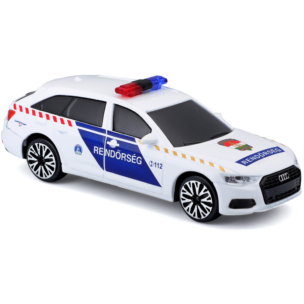 Bburago: Audi A6 szirénázó magyar rendőrautó 1/43 kép 3
