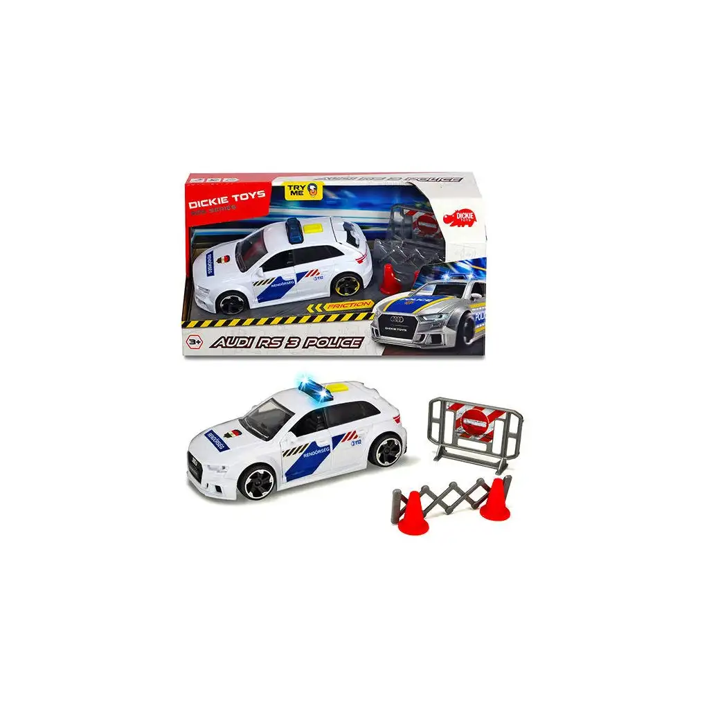 Audi RS3 rendőrautó - Dickie Toys kép 2