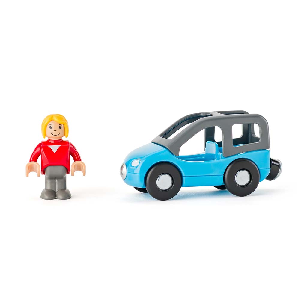 Két emeletes fa garázs játékszett járművekkel - Woodyland kép 4