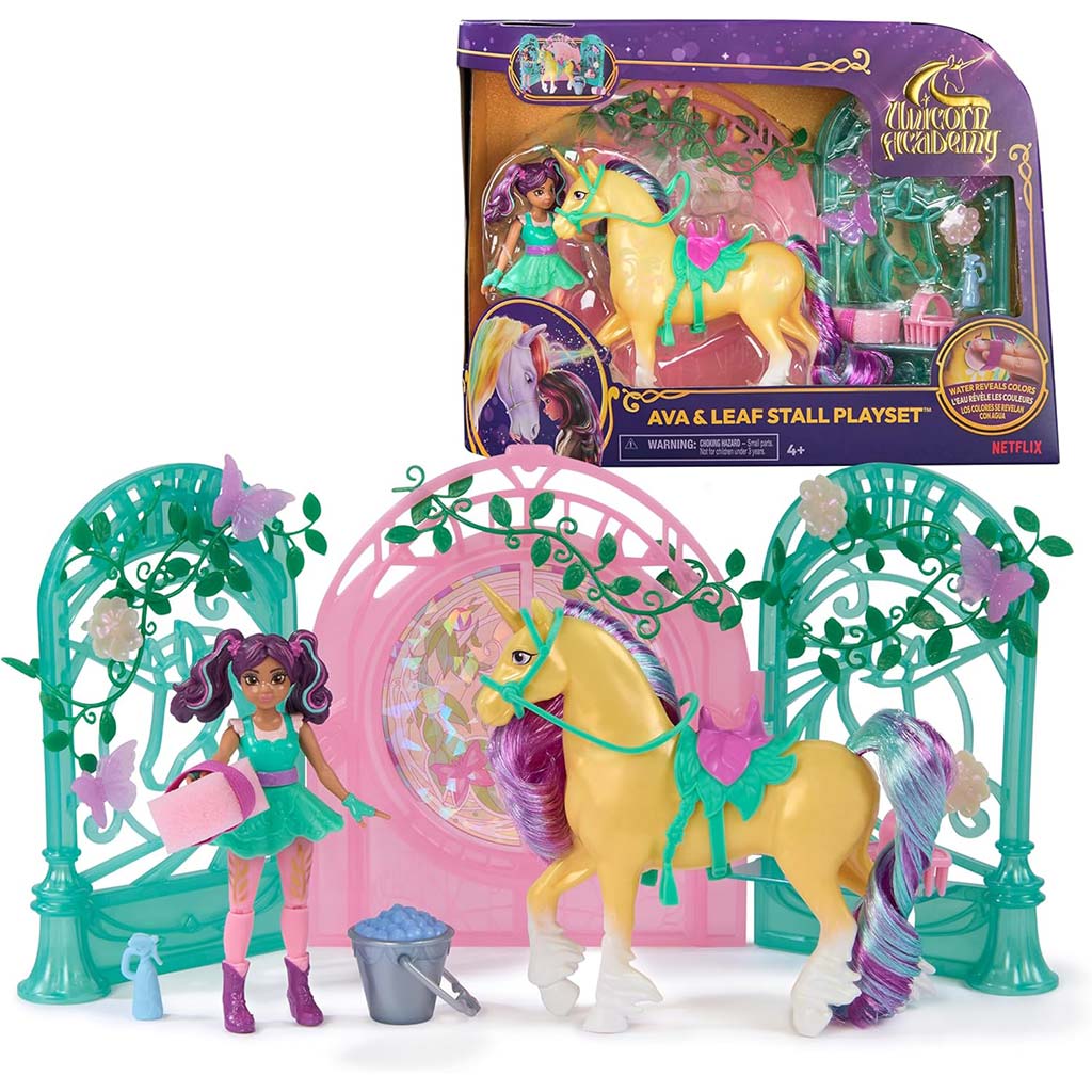 Unikornis Akadémia: Ava és színváltós Leaf játékszett - Spin Master