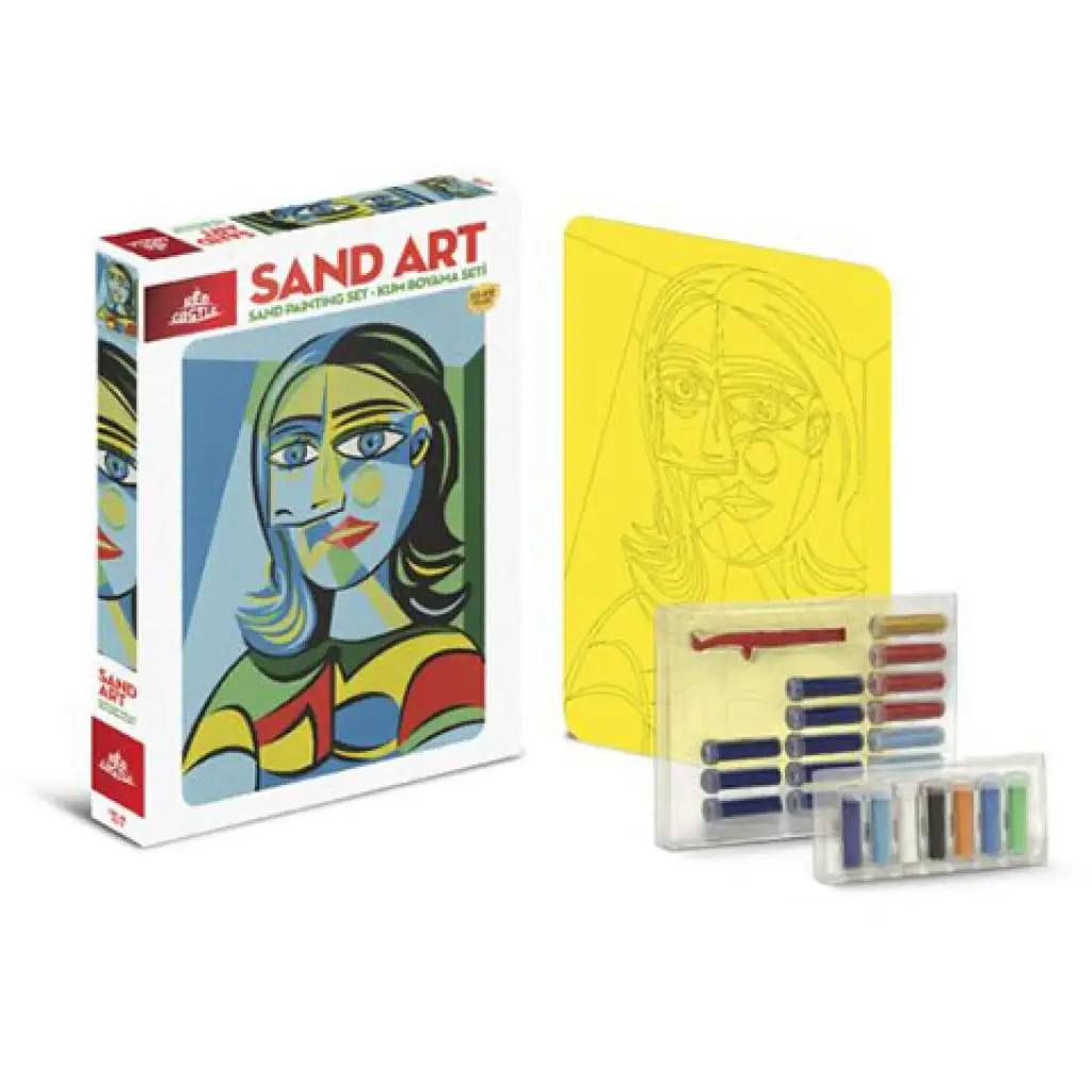 Homokvarázs: Avantgárd festmény homokfestő készlet