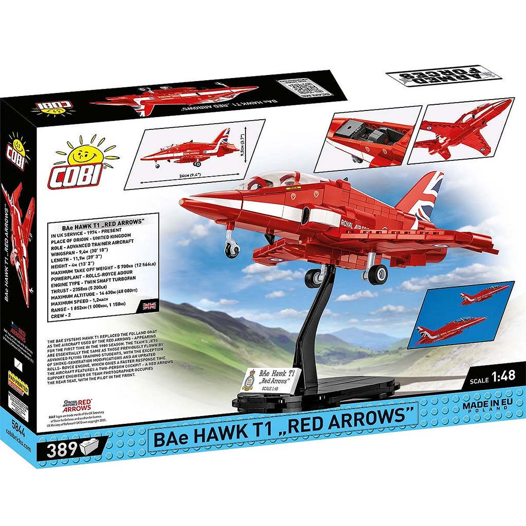 COBI: BAe Hawk T1 „Red Arrows” repülőgép építőjáték (5844) kép 9