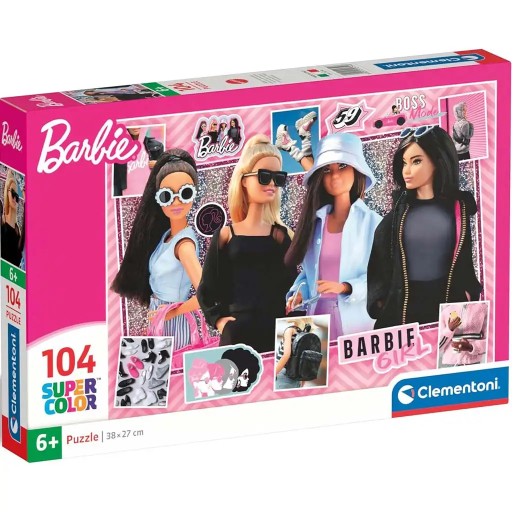 Divatos Barbie babák 104db-os Supercolor puzzle - Clementoni