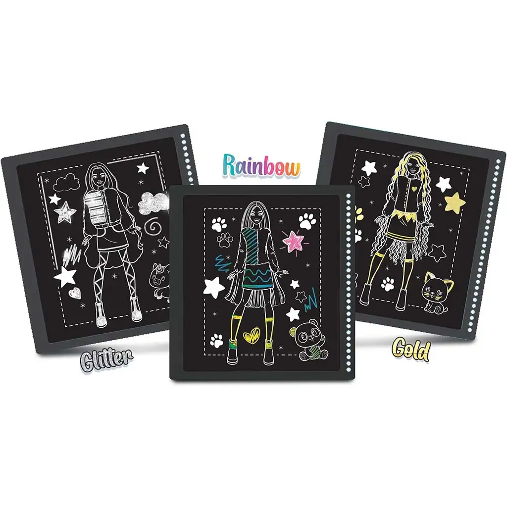 Barbie Cutie képkarc készítő szett 44 oldalas - Lisciani kép 3