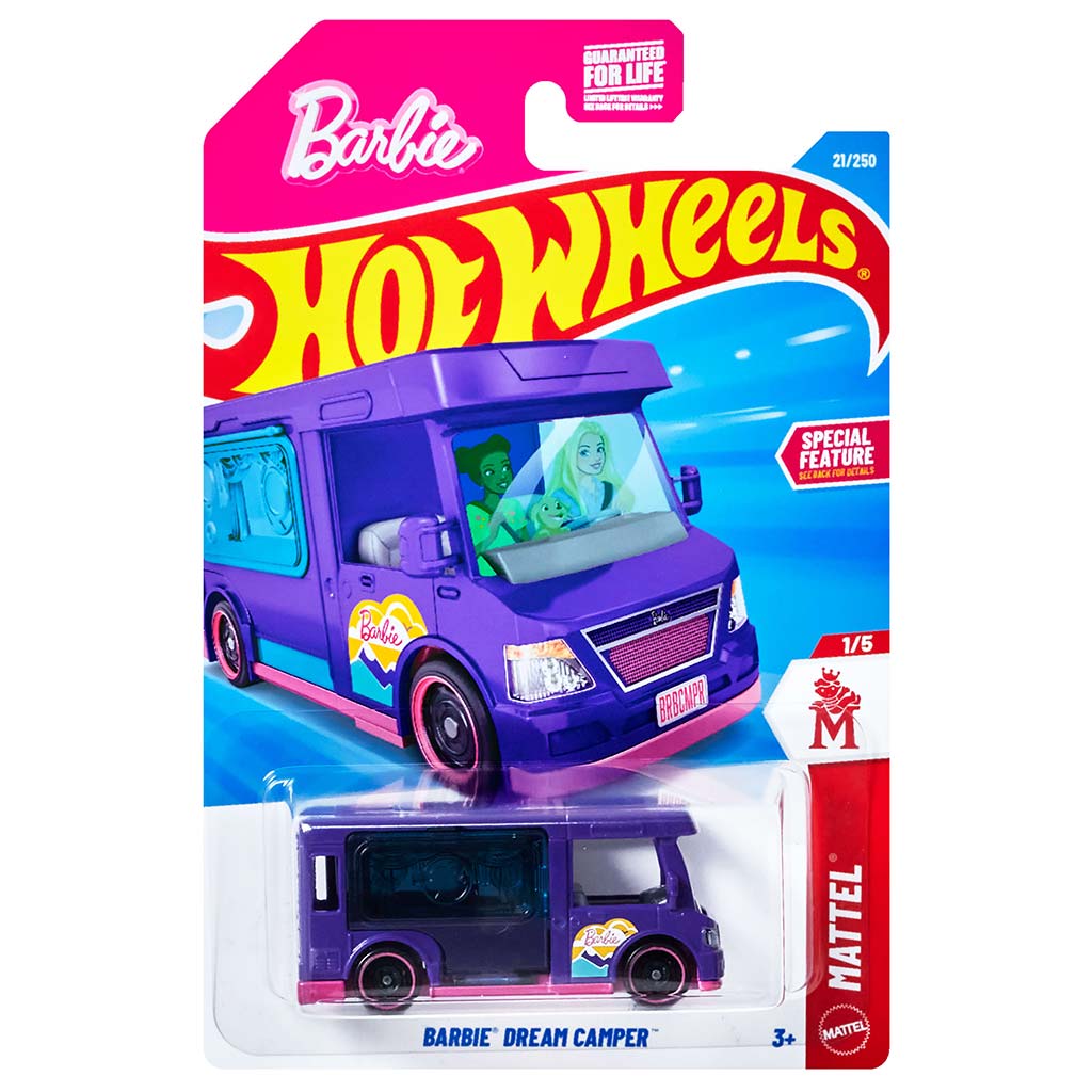 Hot Wheels: Barbie Dream Camper lila kisautó 1/64 - Mattel