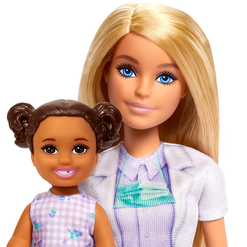 Barbie szőke hajú fogorvos karrierbaba játékszett - Mattel kép 3