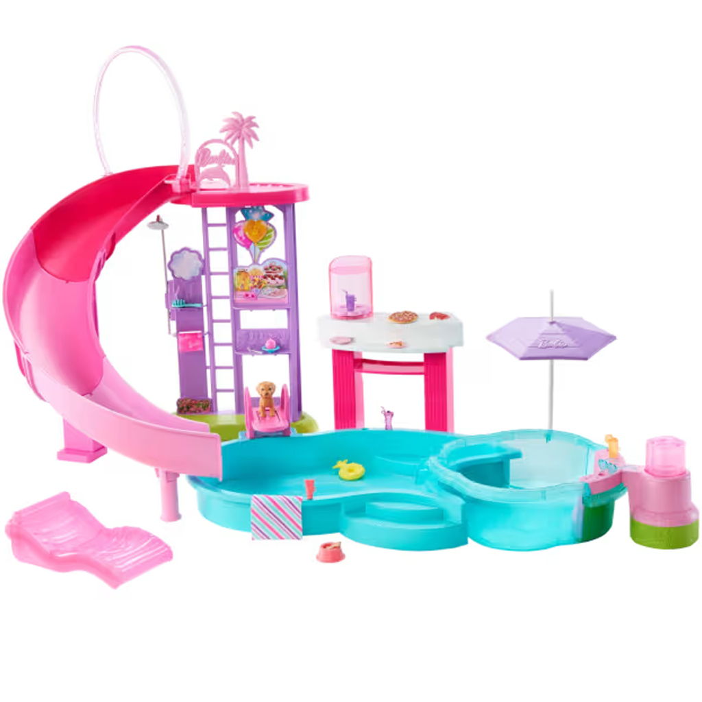 Barbie: Dream Pool medencés buli játékszett - Mattel kép 2