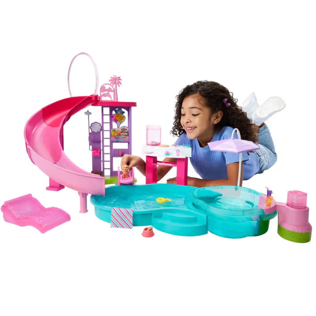 Barbie: Dream Pool medencés buli játékszett - Mattel kép 3