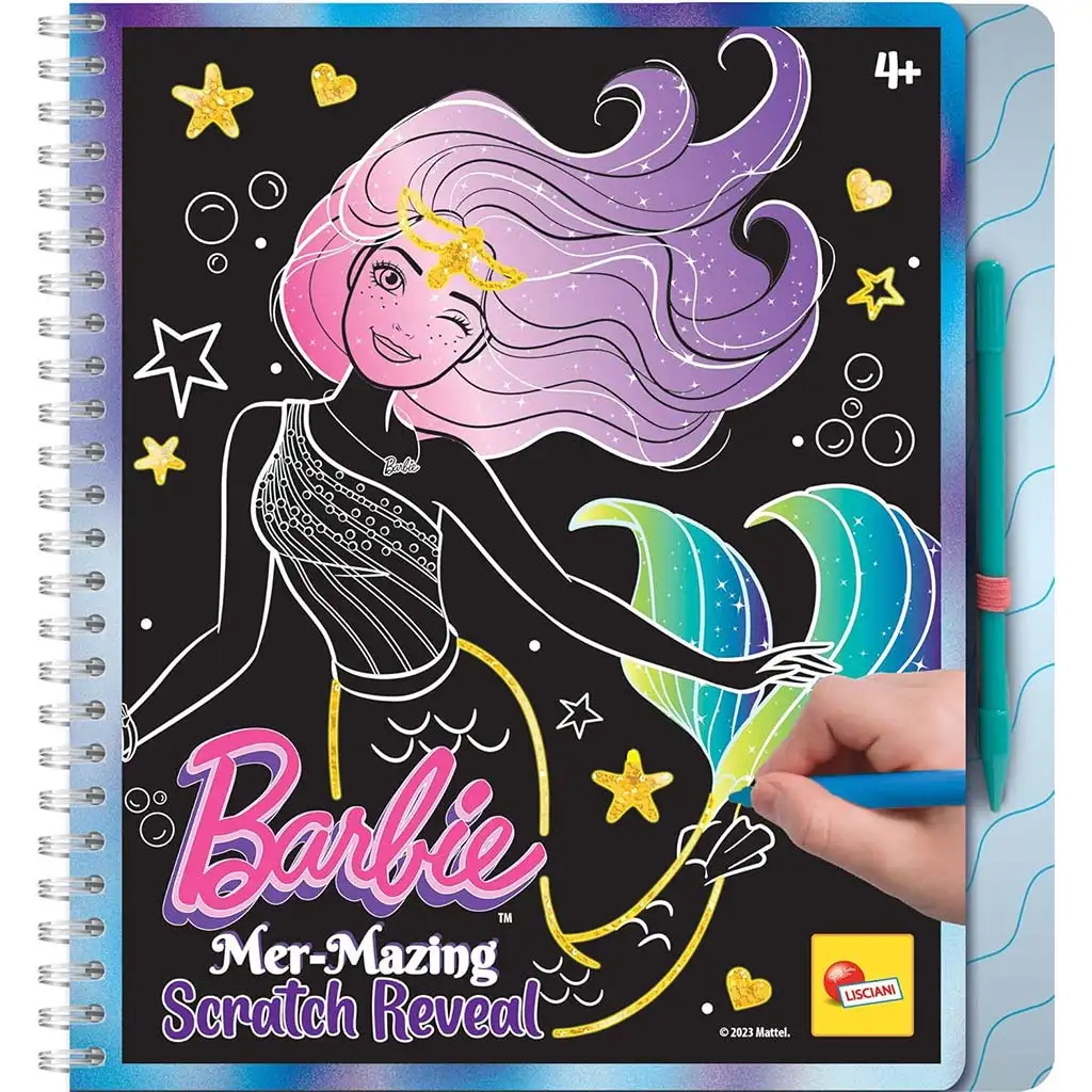 Barbie Mer-Mazing képkarc készítő szett 44 oldalas - Lisciani