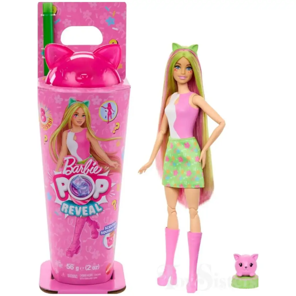Barbie: Slime Reveal Állati Buli - Cica játékszett – Mattel