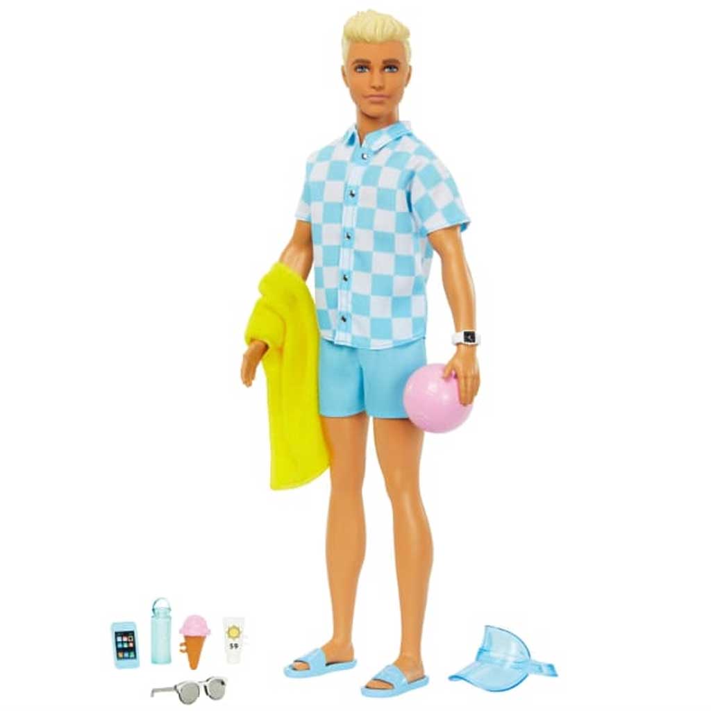 Barbie The Movie: Ken Beach baba strandfelszereléssel - Mattel