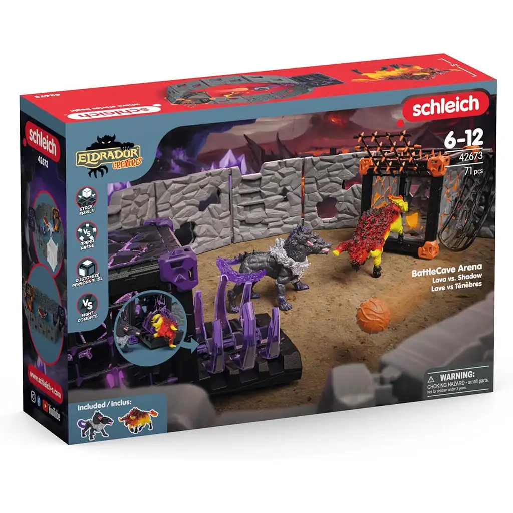 Schleich: Battlecave aréna - Láva vs Árnyék játékszett (42673)