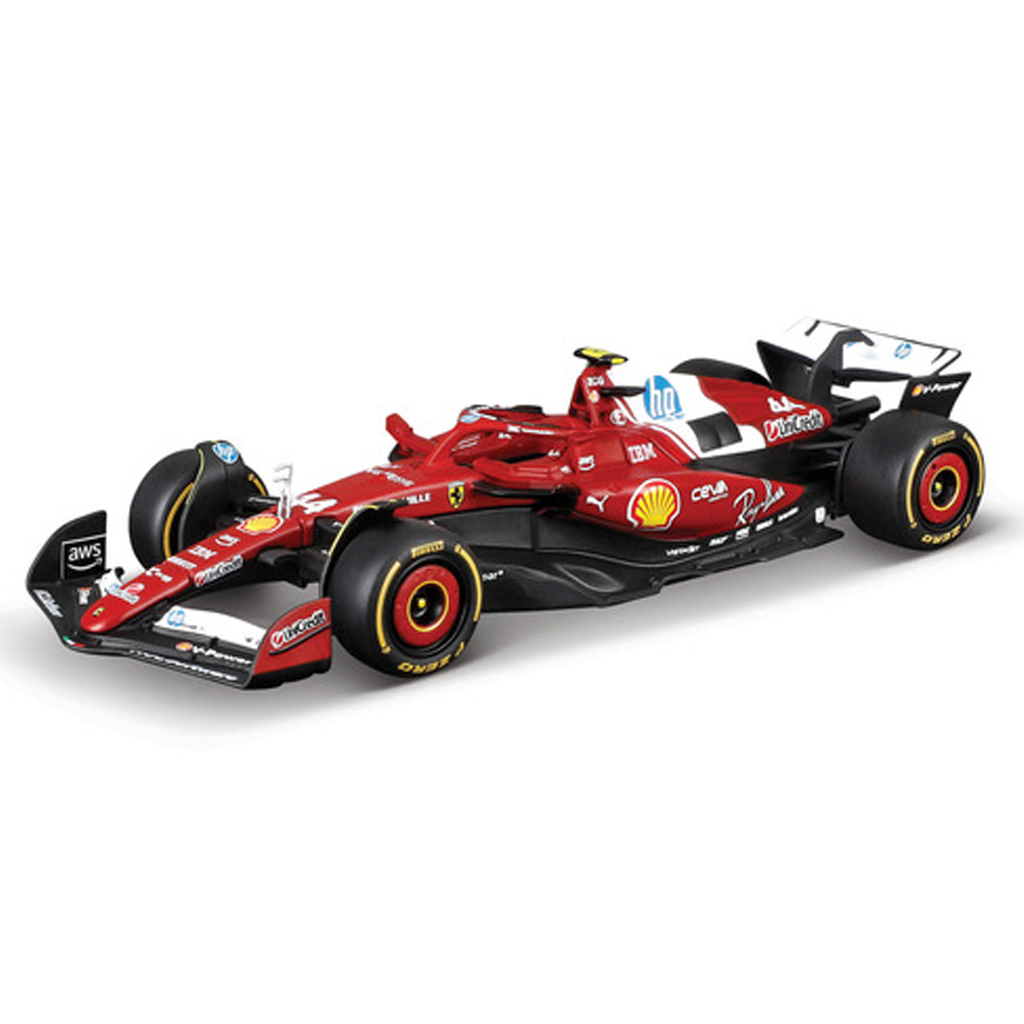 Bburago: Ferrari SF-25 F1 versenyautó fém autómodell 1/43 (Lewis Hamilton #44) kép 1