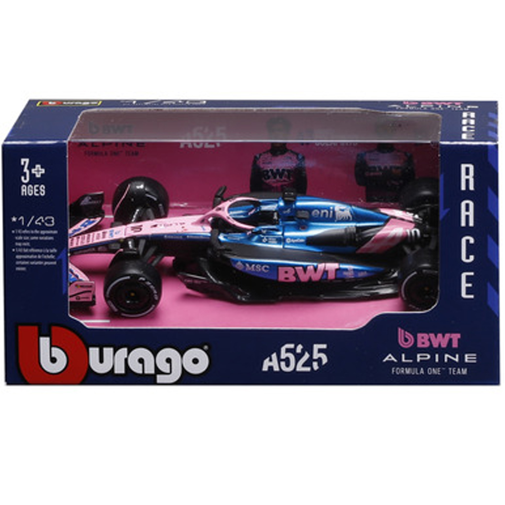 Bburago: Alpine A525 Gasly F1 (2025) versenyautó fém autómodell 1/43 (Pierre Gasly #10) kép 1