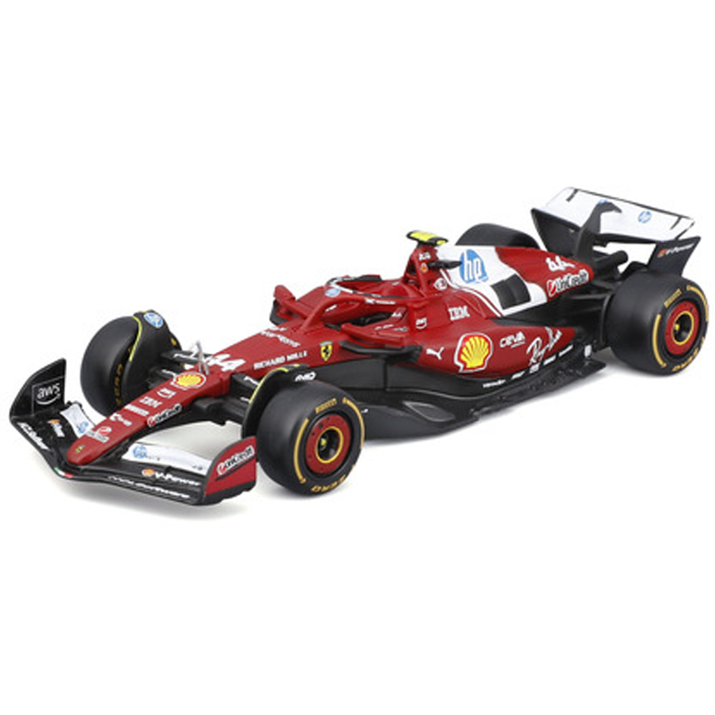 Bburago: Ferrari SF-25 F1 versenyautó fém autómodell 1/43 (Charles Leclerc #16) kép 2