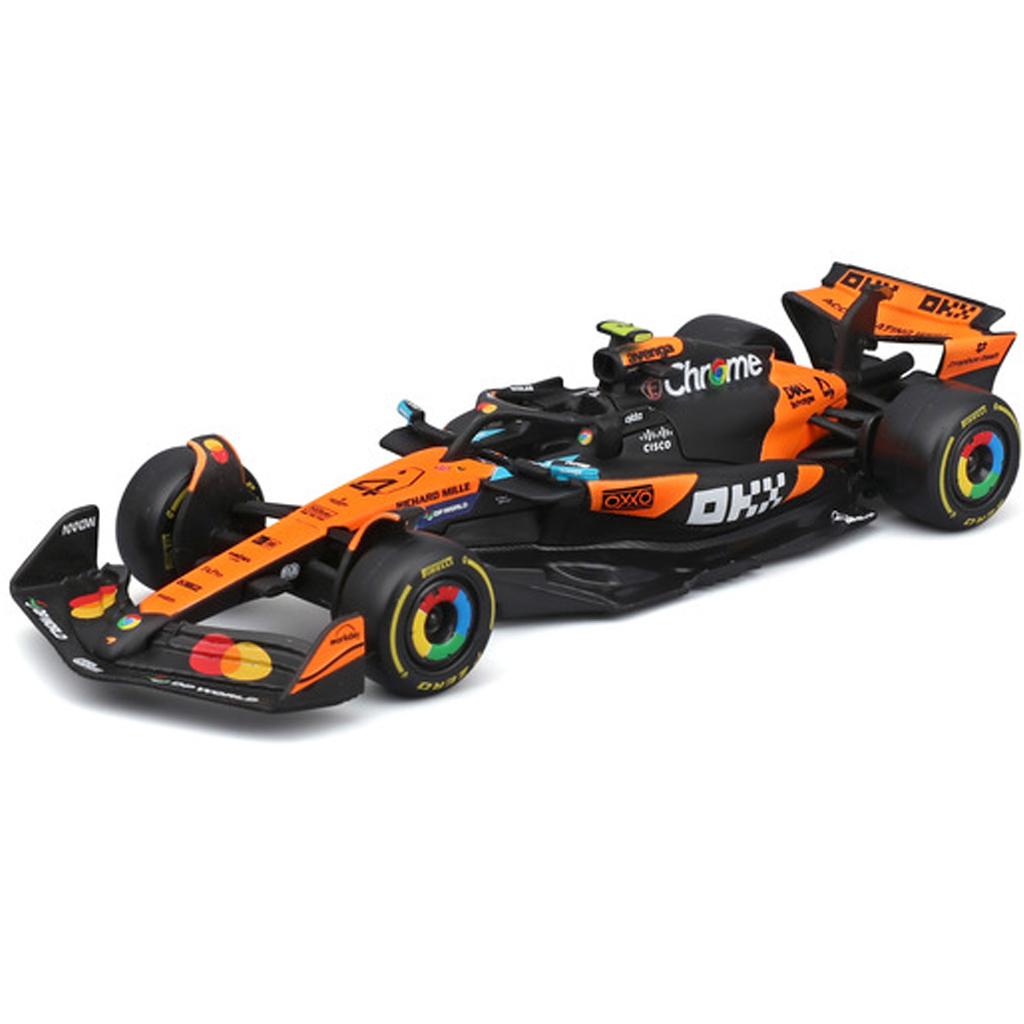 Bburago: McLaren MCL39 F1 (2025) versenyautó fém autómodell 1/43 (Lando Norris #4) kép 2