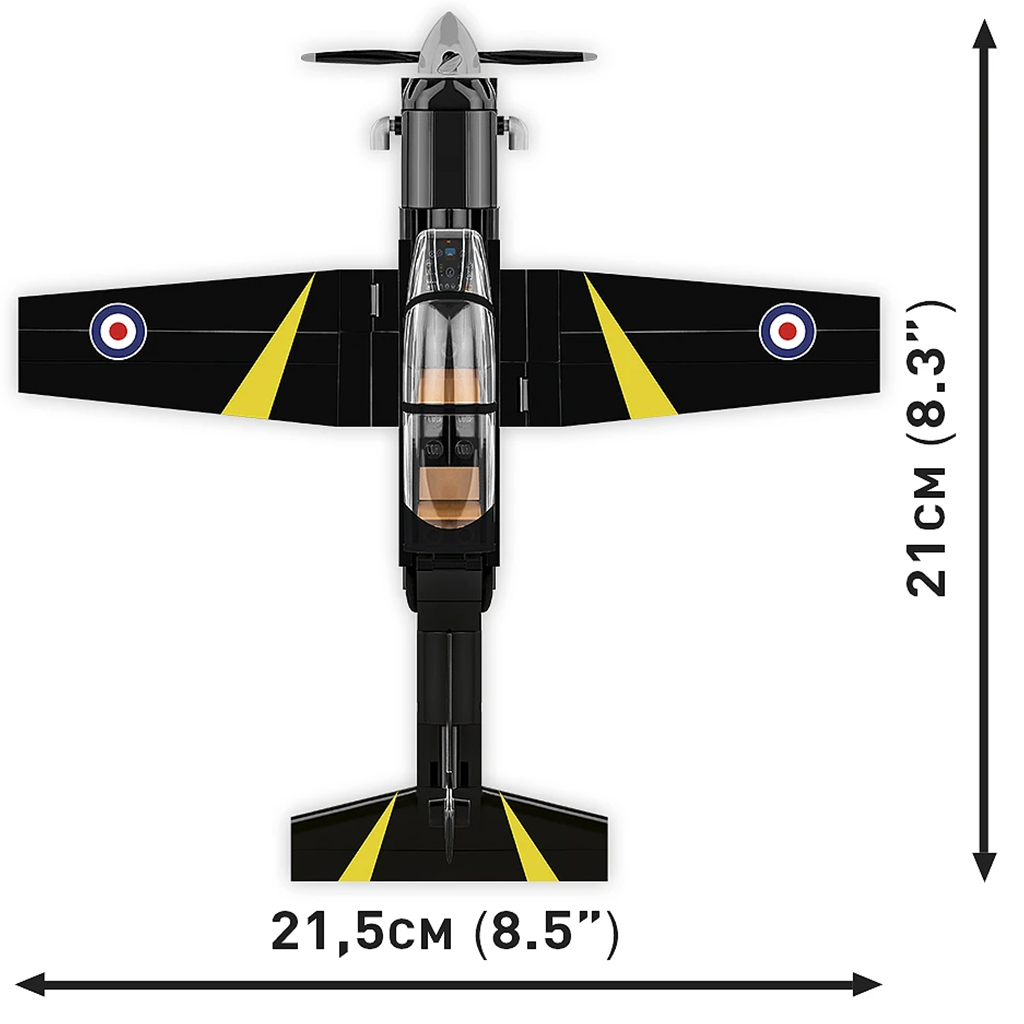 COBI: Beechcraft T-6 Texan II fekete építőjáték (26626) kép 4