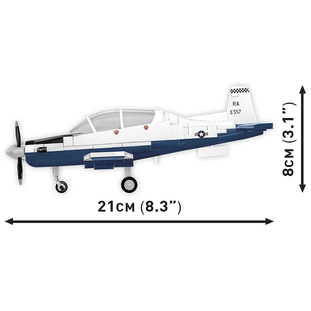 COBI: Beechcraft T-6 Texan II kék-fehér építőjáték (26624) kép 3