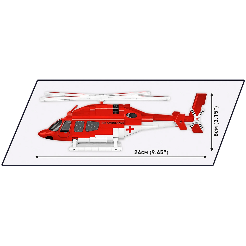 COBI: Bell 429 Légi Mentő helikopter építőjáték (26629) kép 4
