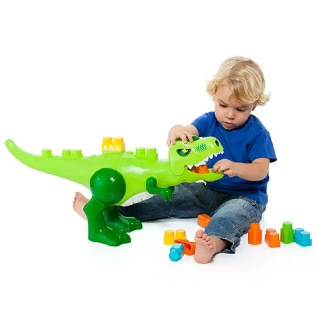 Molto: Blocks kockafaló gigantosaurus dinós építőkocka szett hanggal 30db-os kép 3