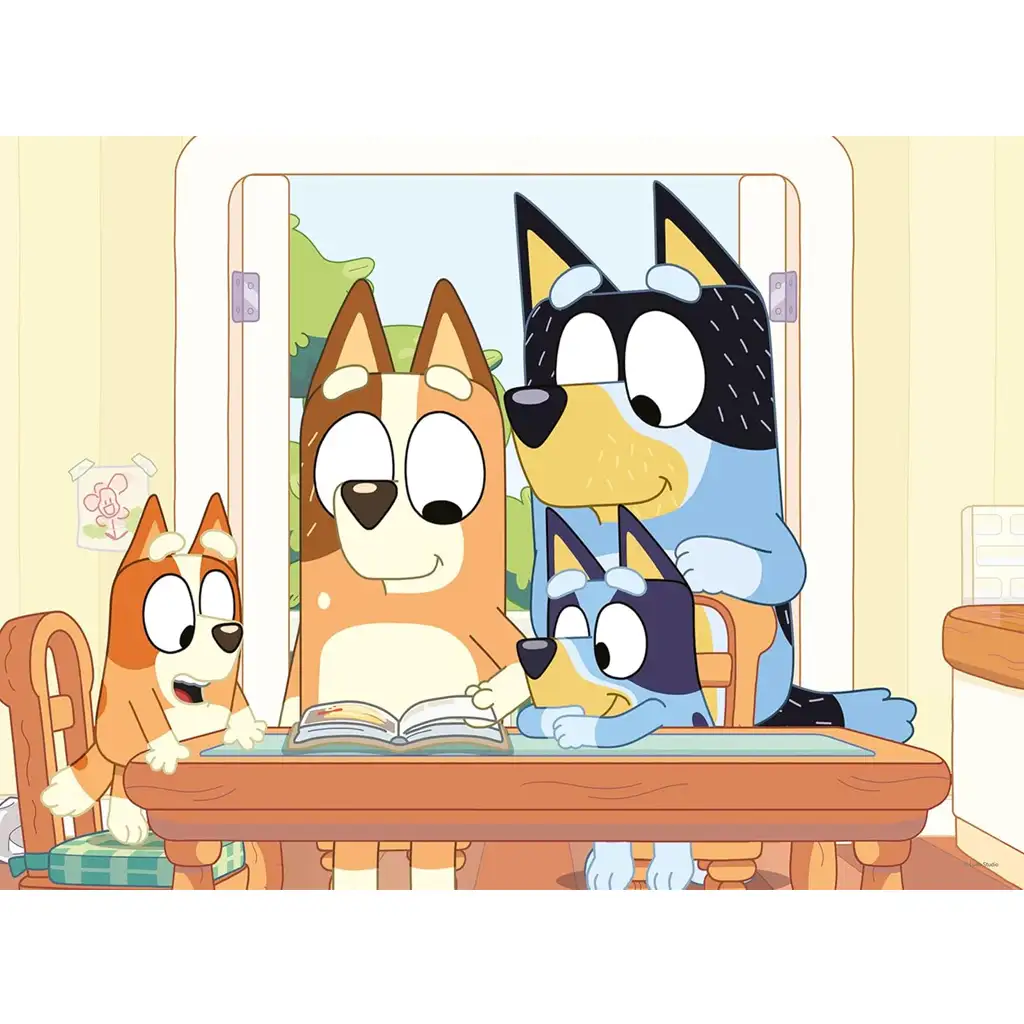 Bluey 2 az 1-ben 24db-os puzzle és színező 50x35cm - Lisciani kép 2