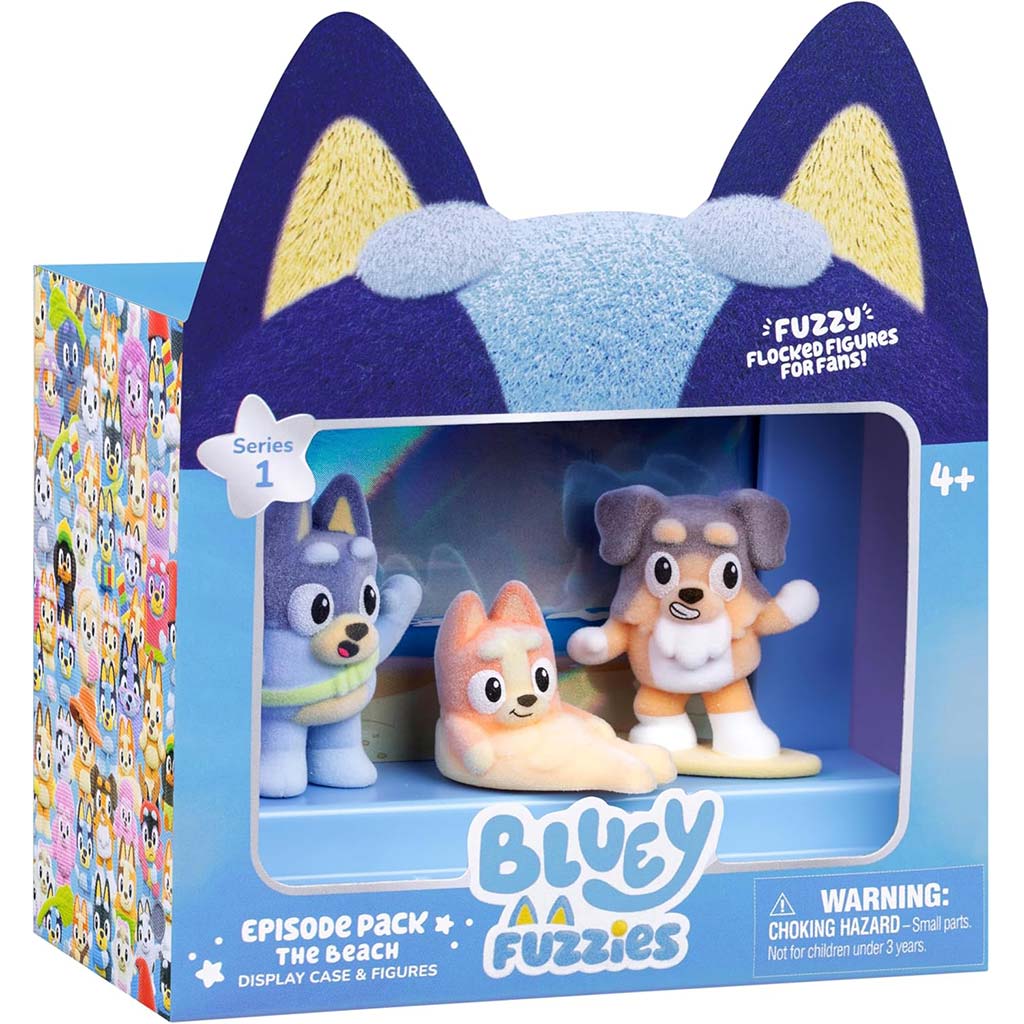Bluey Fuzzies Epizód 3db-os szett - A strand kép 1