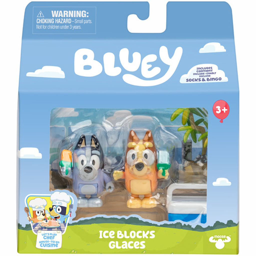 Bluey: Dupla karakter figura csomag - Jégkrém