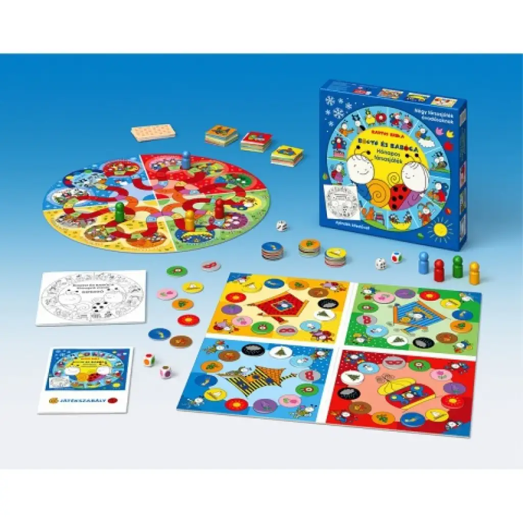 Bogyó és Babóca: Hónapok társasjáték kép 2