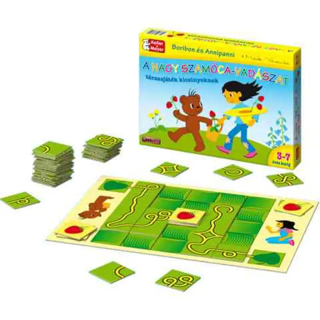 Boribon és Annipanni a nagy szamócavadászat társasjáték kép 2