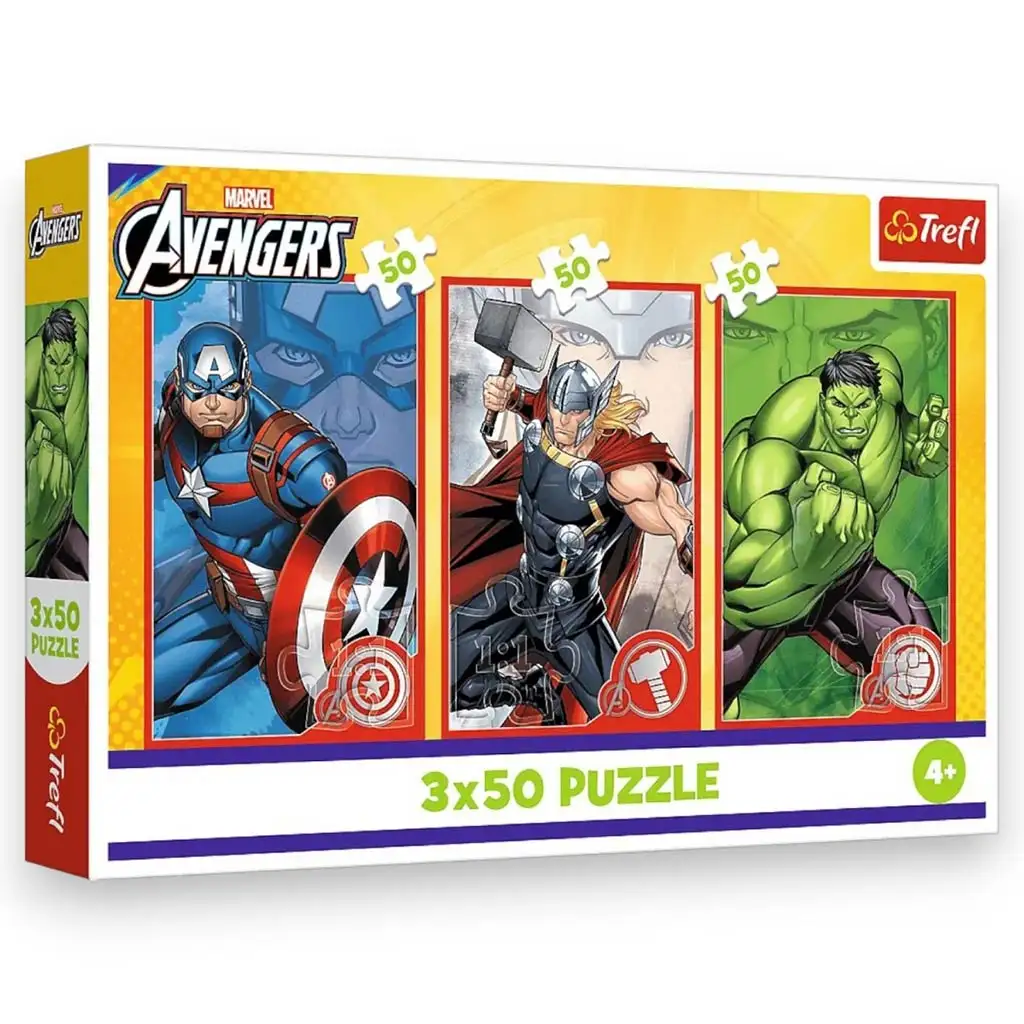 Bosszúállók: A mi hőseink 3x50db-os puzzle - Trefl kép 1
