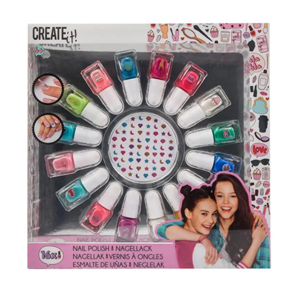 Canenco: Create it! Sellő körömlakk 16db-os szett