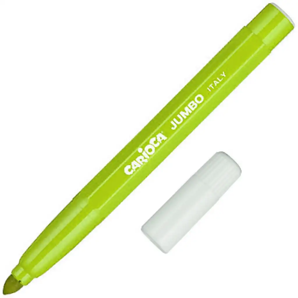 Carioca: Lemosható Jumbo filctoll világos zöld színben 1db