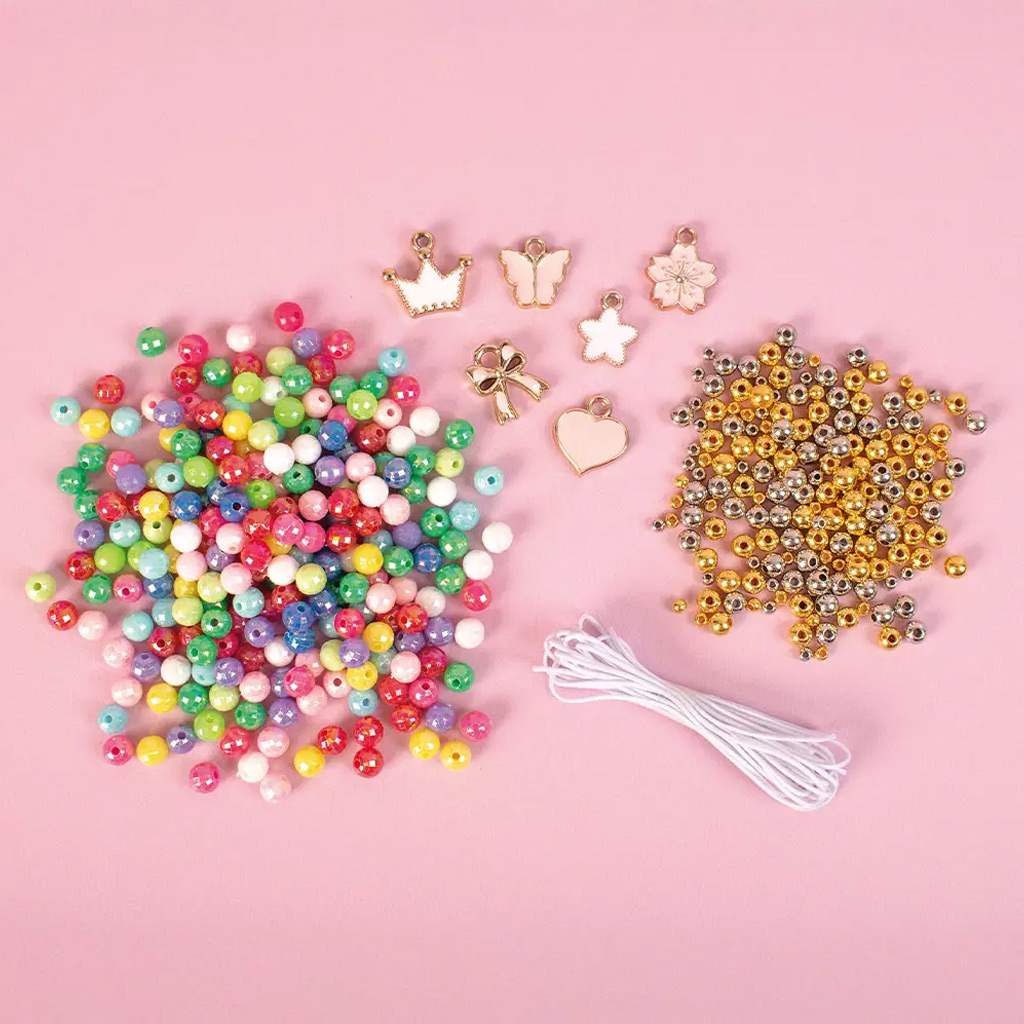 PlayBox: Charm karkötő készítő gyöngy szett medálokkal 500db-os kép 2