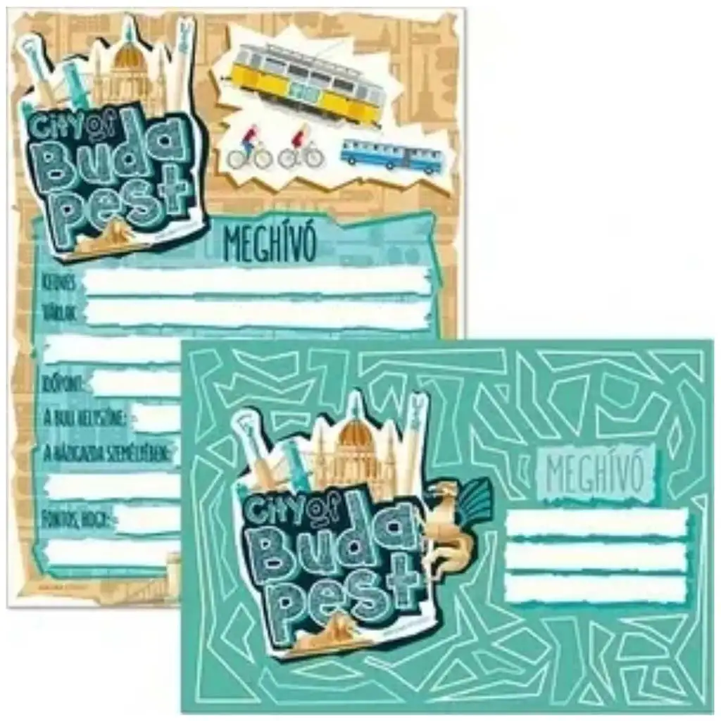 Ars Una: City of Budapest partimeghívó borítékkal 10 db-os