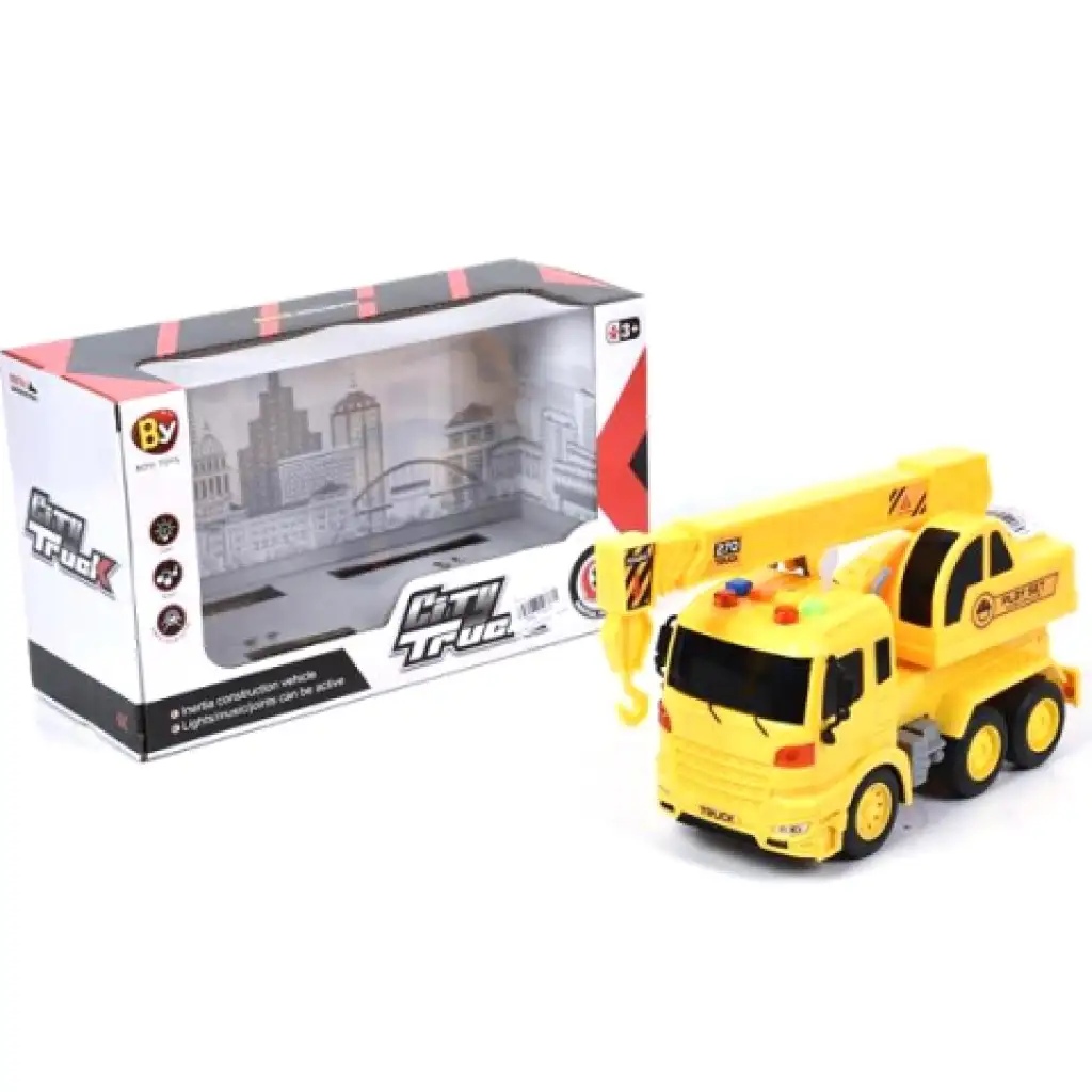 City Truck daruskocsi fénnyel és hanggal 24cm-es