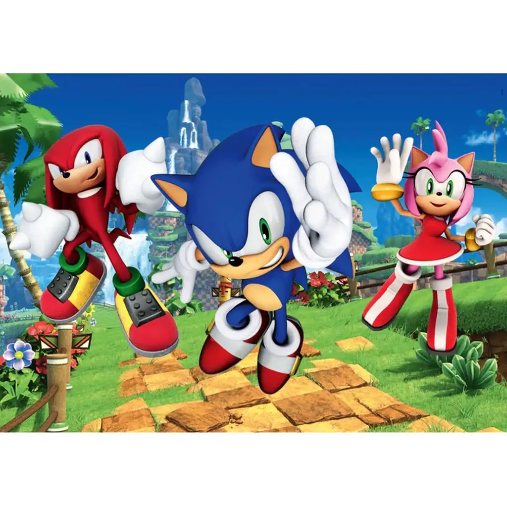 Sonic a sündisznó és barátai 104db-os maxi supercolor puzzle - Clementoni kép 2