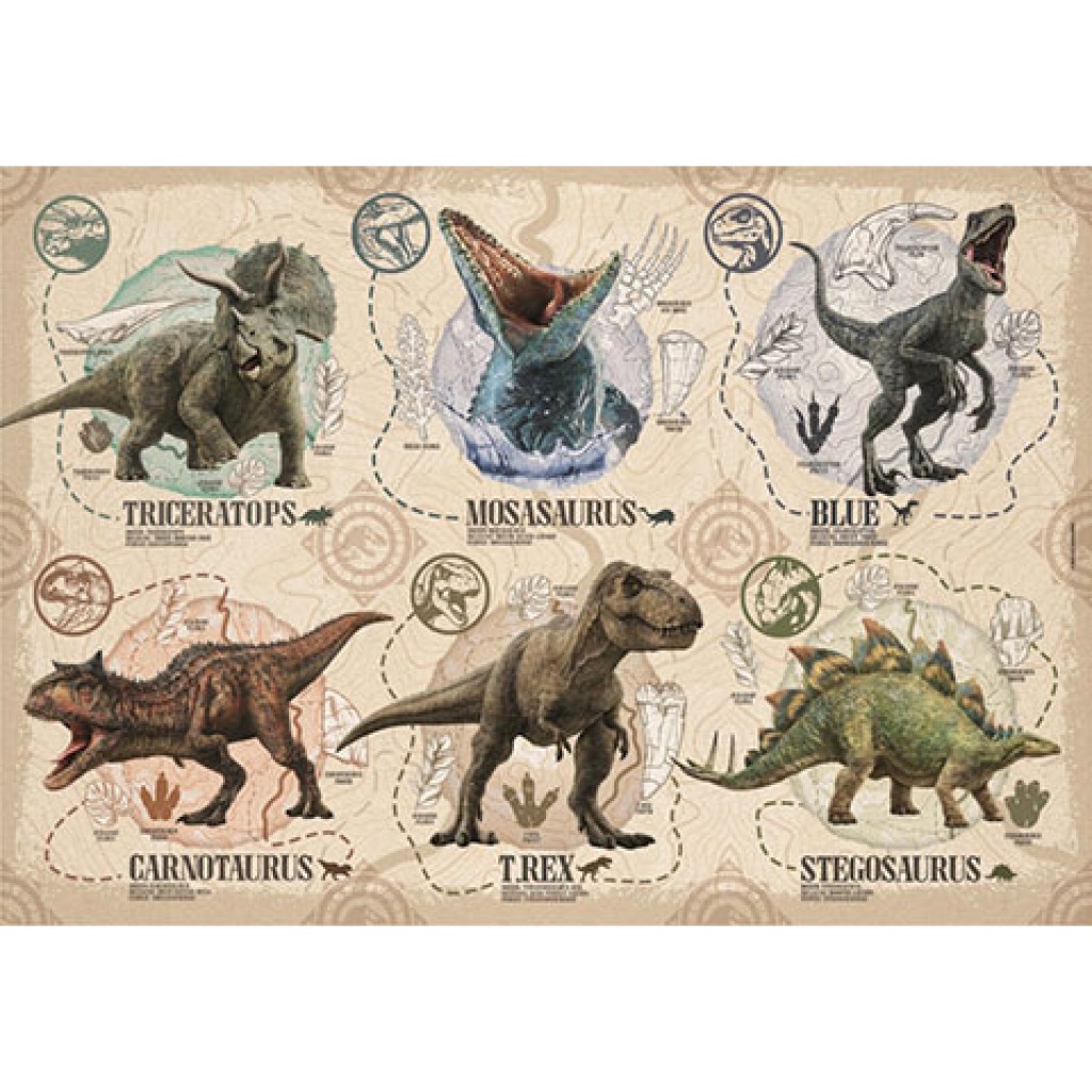 Jurassic World 104db-os Super Color Puzzle - Clementoni kép 2