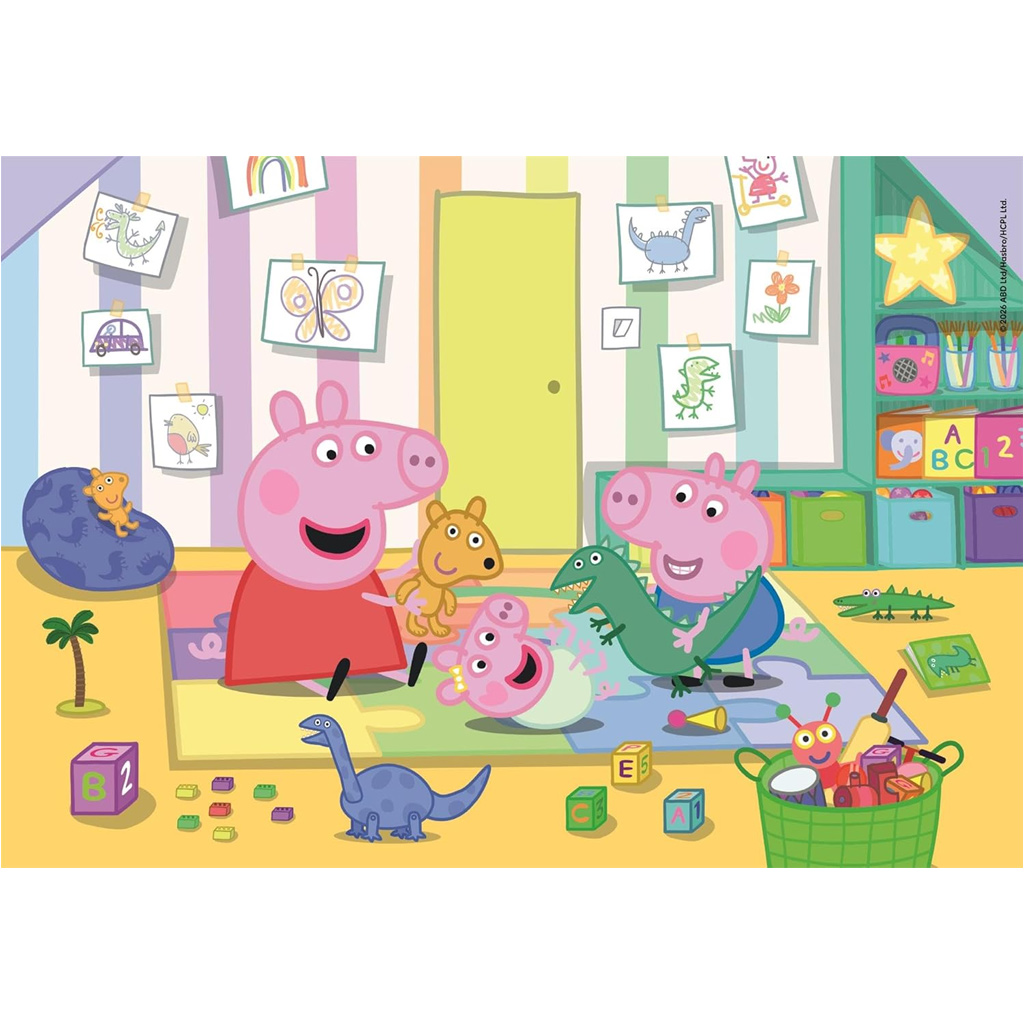 Peppa malac 2x20db-os Supercolor puzzle - Clementoni kép 3
